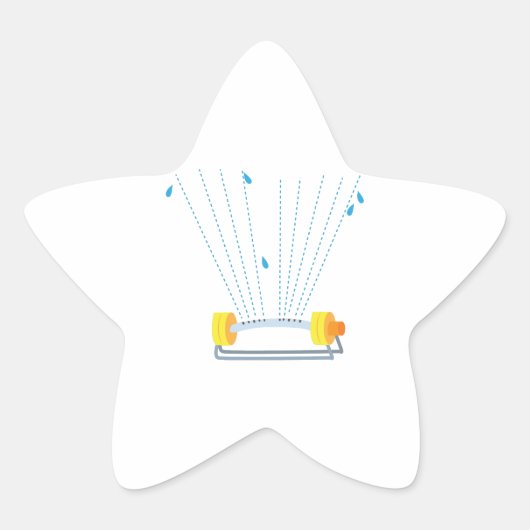 Sprinkler Stern-Aufkleber (Vorderseite)