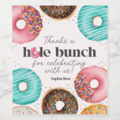 Sprinklerfarbenes Party Weinetikett (Einzelnes Label)