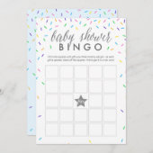 Sprinkles Baby Shower Bingo Game Card Programm (Vorne/Hinten)