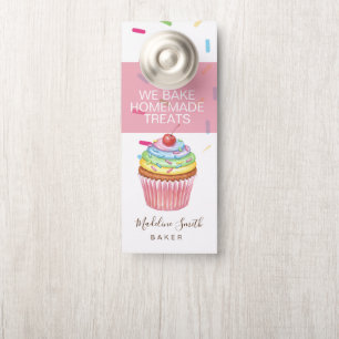 Sprinkles Bäckerei Regenbogen-Cupcakes Bäcker Türanhänger