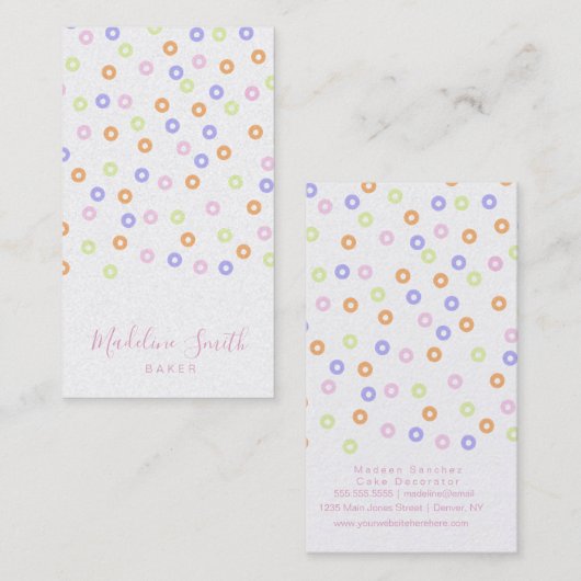 Sprinkles Bakery Donuts Visitenkarte (Vorne/Hinten)