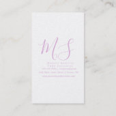 Sprinkles Bakery Pastel Business Card Visitenkarte (Rückseite)