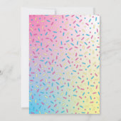 Sprinkles Confetti Baby Sprinkle Dusche Einladung (Rückseite)
