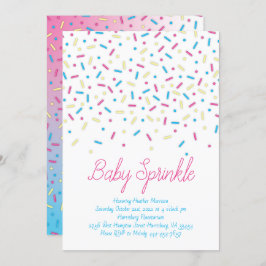 Sprinkles Confetti Baby Sprinkle Dusche Einladung