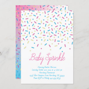 Sprinkles Confetti Baby Sprinkle Dusche Einladung