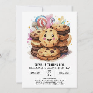 Sprinkles Custom Watercolor Cookies Geburtstag Einladung