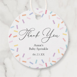 Sprinkles Danke, dass Sie die Tags bevorzugen Geschenkanhänger