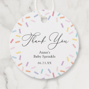 Sprinkles Danke, dass Sie die Tags bevorzugen Geschenkanhänger