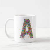 Sprinkles Design Monogram A Initial Coffee Tasse (Links)