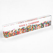 Sprinkles Desk Namplate Namensplakette