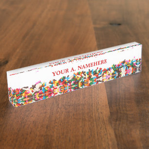 Sprinkles Desk Namplate Namensplakette