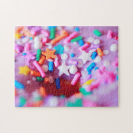Sprinkles Donut Fotografy Complex Jigsaw Puzzle