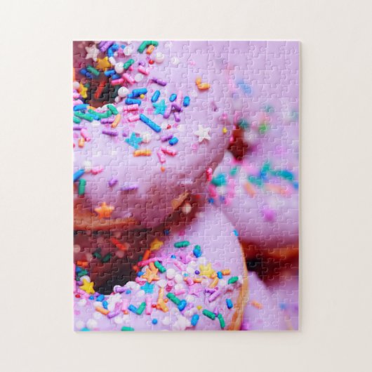 Sprinkles Donut Fotografy Complex Jigsaw Puzzle (Vertikal)