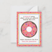 Sprinkles Donut Valentins Klassenzimmer Karten (Vorderseite)