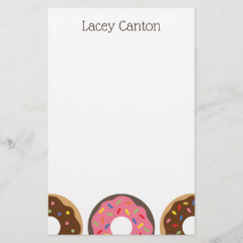 Sprinkles Donuts Custom Personalisiert Stationery Briefpapier