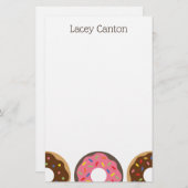 Sprinkles Donuts Custom Personalisiert Stationery Briefpapier (Vorne/Hinten)
