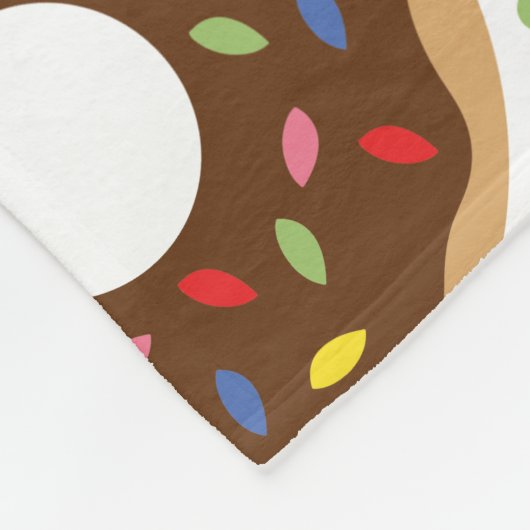 Sprinkles Donuts Personalisiert Fleece Blanket (Ecke)