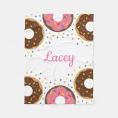 Sprinkles Donuts Personalisiert Fleece Blanket (Vorderseite)