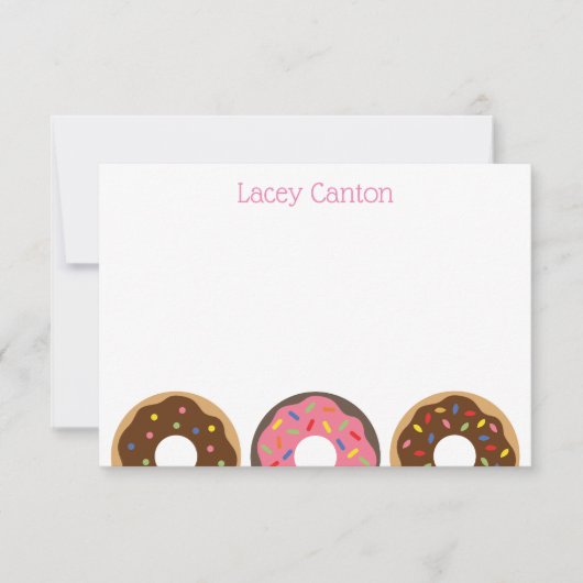 Sprinkles Donuts Personalisierte Mitteilungskarten (Vorderseite)