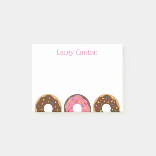 Sprinkles Donuts Personalisiertes Post-it-Notepad Post-it Klebezettel (Vorderseite)