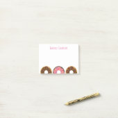 Sprinkles Donuts Personalisiertes Post-it-Notepad Post-it Klebezettel (Auf Schreibtisch)