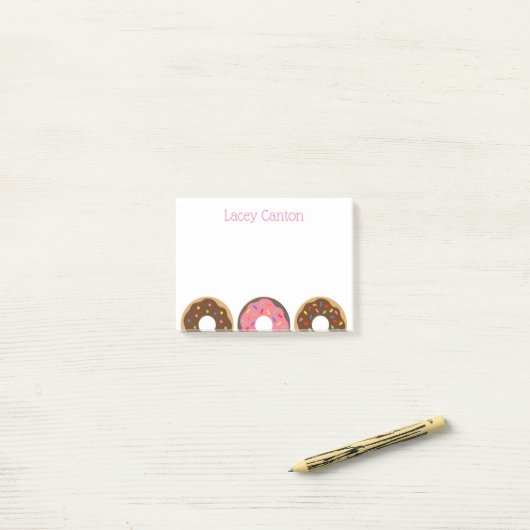 Sprinkles Donuts Personalisiertes Post-it-Notepad Post-it Klebezettel (Auf Schreibtisch)