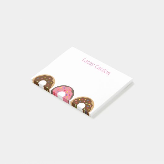 Sprinkles Donuts Personalisiertes Post-it-Notepad Post-it Klebezettel (angewinkelt)