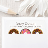 Sprinkles Donuts Rücksendeadressen-Aufkleber (Insitu)