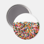 Sprinkles-gefülltes Magnet (Vorderseite/Rückseite)