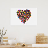 Sprinkles Heart Poster (Küche)