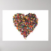 Sprinkles Heart Poster (Vorne)