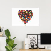 Sprinkles Heart Poster (Heimbüro)