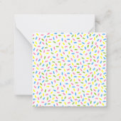 Sprinkles Ice Creme Cone Personalisierte Gift Card Mitteilungskarte (Rückseite)