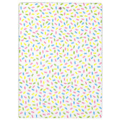Sprinkles Ice Creme Cone Personalisierte Zwischena Klemmbrett (Rückseite)