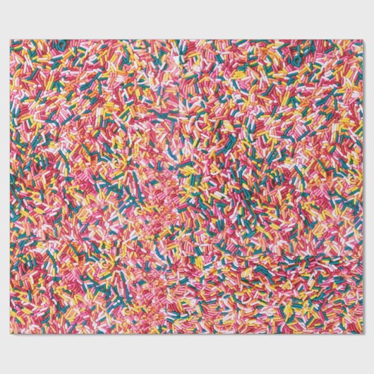 Sprinkles Jimmies Fun Food Wrapping Paper Geschenkpapier (Flach)