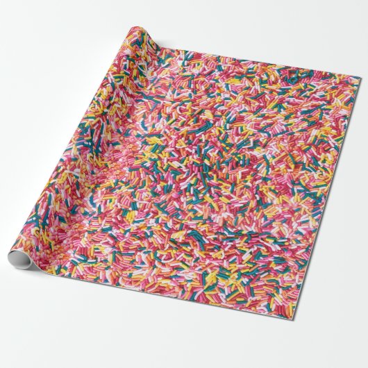 Sprinkles Jimmies Fun Food Wrapping Paper Geschenkpapier (Ungerollt)