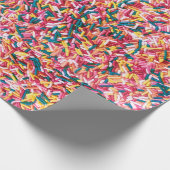 Sprinkles Jimmies Fun Food Wrapping Paper Geschenkpapier (Ecke)