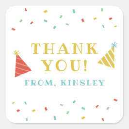 Sprinkles Kindergeburtstag Gastgeschenk Aufkleber