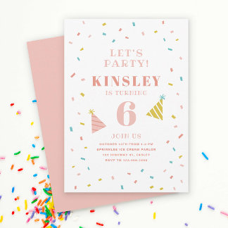 Sprinkles Kindergeburtstag Party Einladung