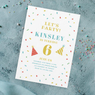 Sprinkles Kindergeburtstag Party Einladung