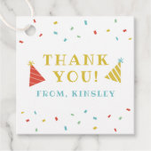 Sprinkles Kindergeburtstag Party Geschenkanhänger (Vorderseite)