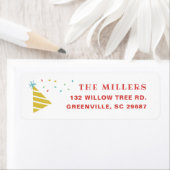 Sprinkles Kindergeburtstag Party Rücksendeadresse (Insitu)