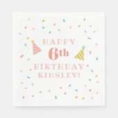 Sprinkles Kindergeburtstag Party Serviette (Vorderseite)