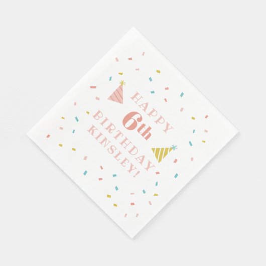 Sprinkles Kindergeburtstag Party Serviette (Ecke)