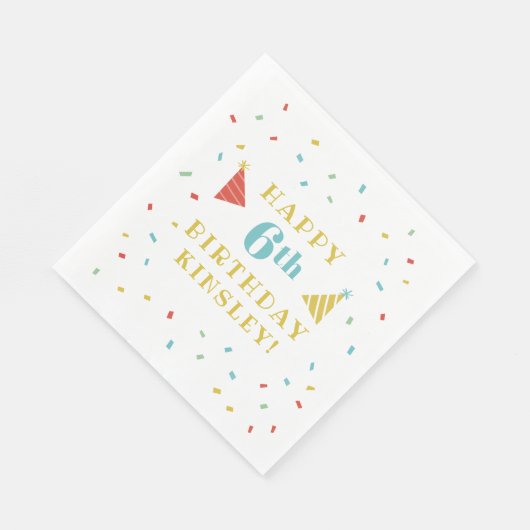 Sprinkles Kindergeburtstag Party Serviette (Ecke)