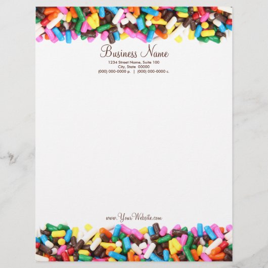 Sprinkles Letterhead Briefkopf (Vorderseite)