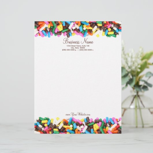 Sprinkles Letterhead Briefkopf (Stehend Vorderseite)