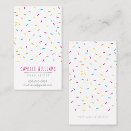 SPRINKLES moderne niedliche gemusterte Party-Marki Visitenkarte