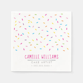 SPRINKLES Modernes, niedliches, gemustertes und bu Serviette