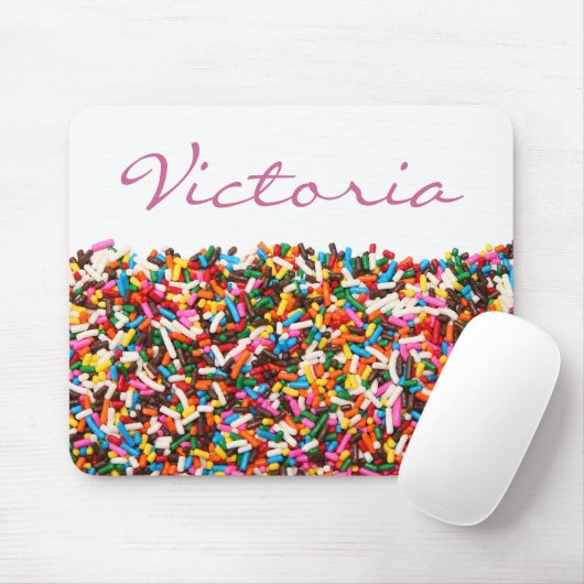 Sprinkles Name Mousepad (Mit Mouse)